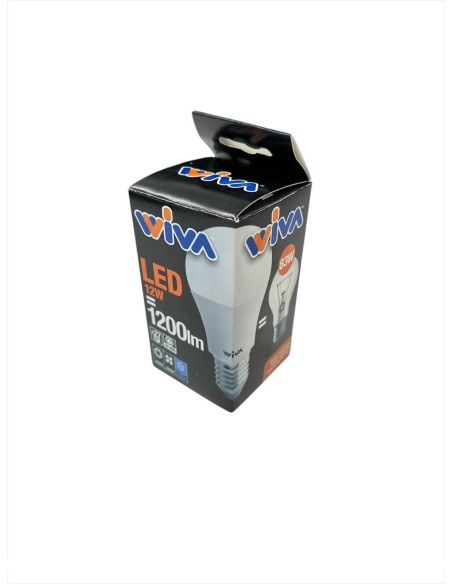 Ampoule LED Wiva 12100236 basique en verre opale D60 E27 12W 6000K